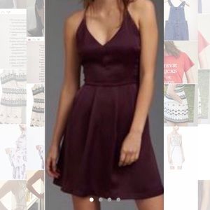 4/$30 Burgundy dress with lace back from Dynamite